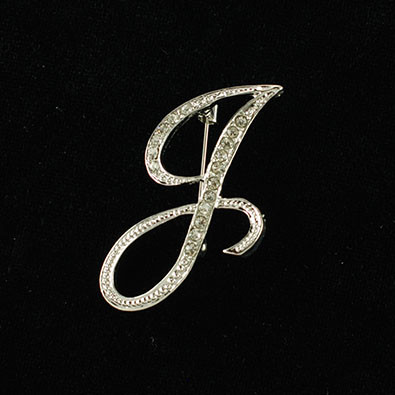 Initial Brooch-J