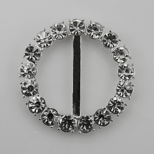 Round Crystal Buckle
