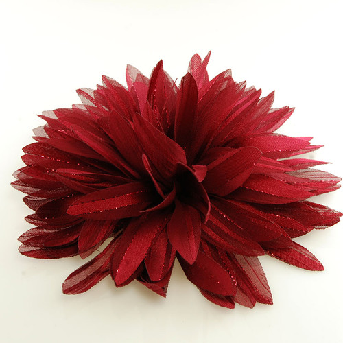 FR193055-Burgundy Chiffon Flower