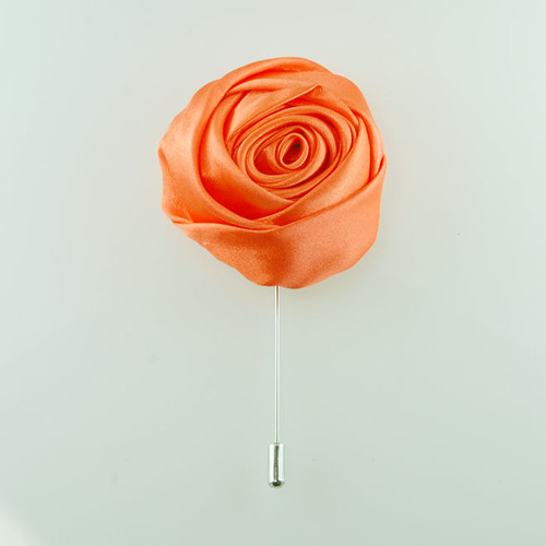 MP4007-Orange Rosette Lapel Pin
