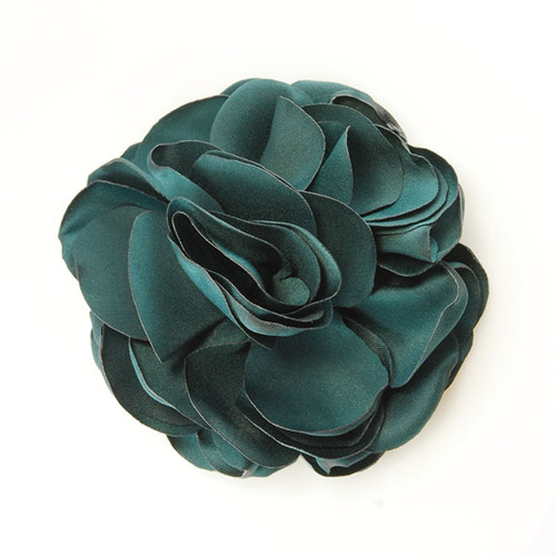 FR193061-Teal Color Chiffon Fabric Flower