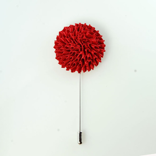 MP2201-Red Lapel Pin For Men