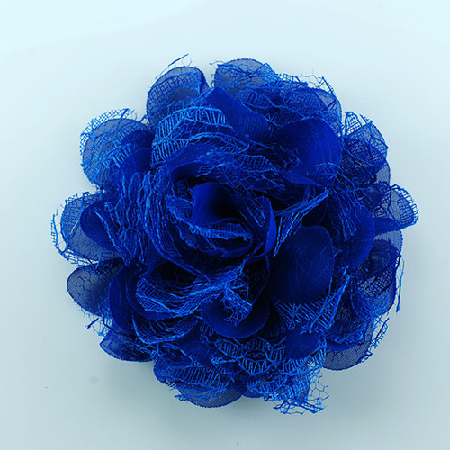 FR192091-Blue Organza Lace Flower