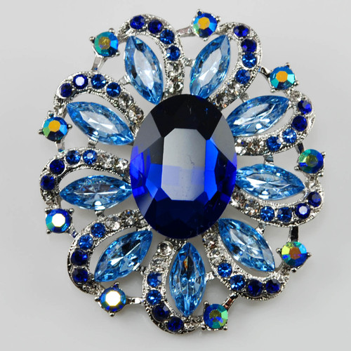 Chunky Brooches-BH7759 -Blue