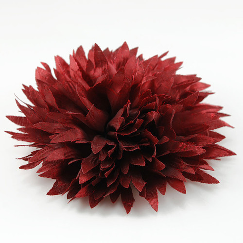 FR991205-Burgundy Fabric Flower Pin
