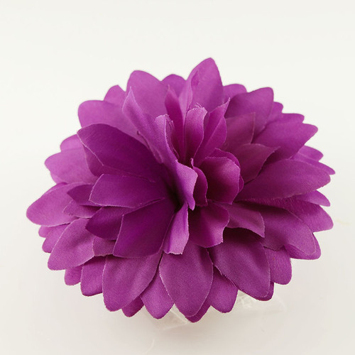 FR106365-Purple Cloth Flower Pin
