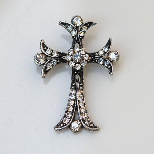 Cross Brooch-BH7702-AS
