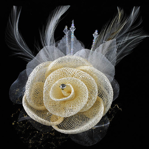 Fabric Flower Brooch