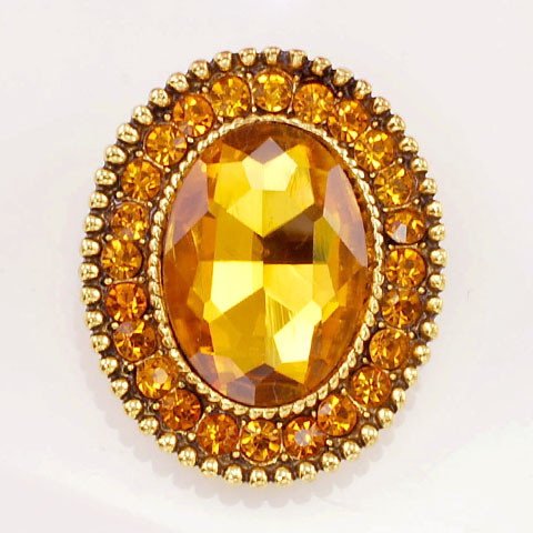 Chunky Oval Brooches