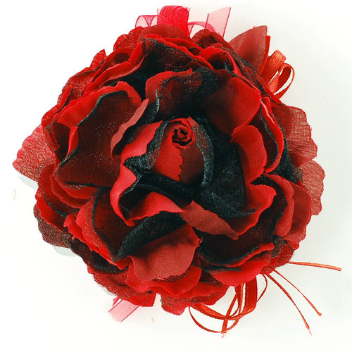 Artificial flower pin brooch
