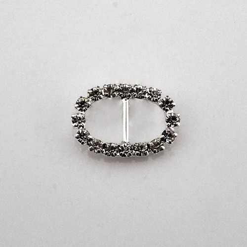 Small Oval  Crystal Buckle