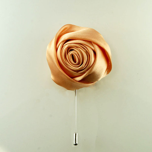 MP4002-Champagne Rosette Lapel Pin