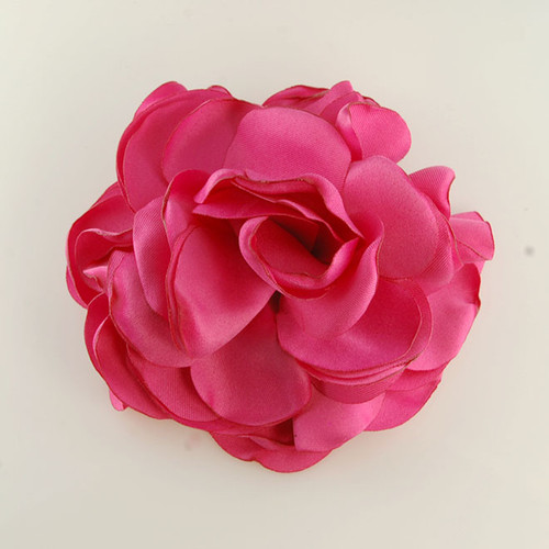 FR193062-Fuchsia color Chiffon Fabric Flower