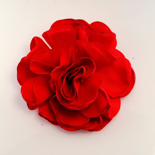 FR193064-Red color Chiffon Fabric Flower