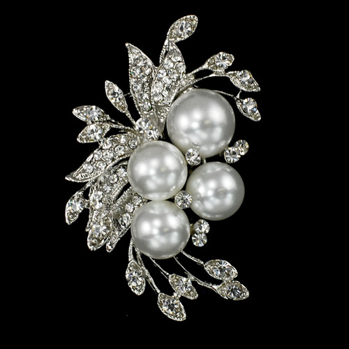 Wedding Brooch-BH6126-Silver