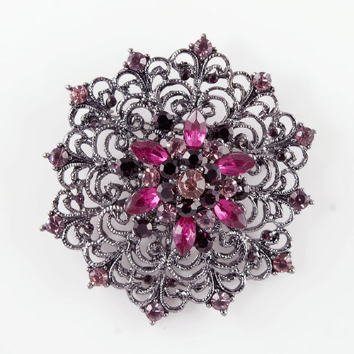 Fashion Purple Brooch-BH5049