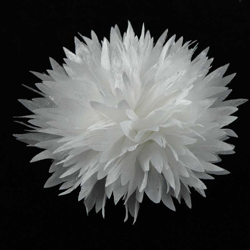 White flower pin