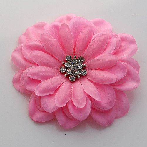 Pink Satin Flower pin