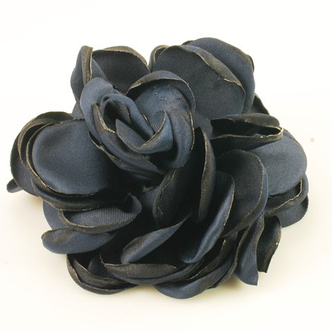 FR113113- Decorative Flower Pin in Dark Blue
