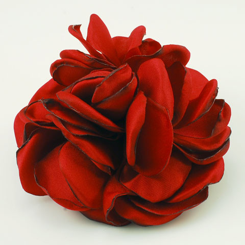 FR113119- Decorative Flower Pin in Red Color