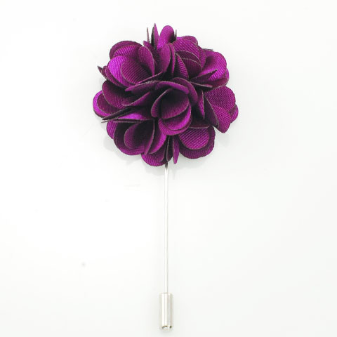 MP3034-Purple Lapel Pin Flower