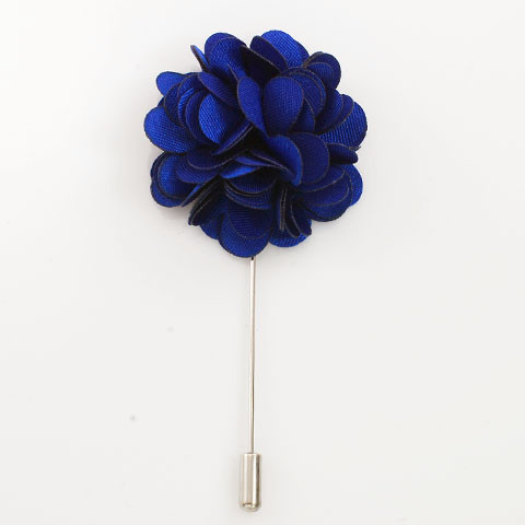 MP3040-Royal Blue Lapel Pin Flower