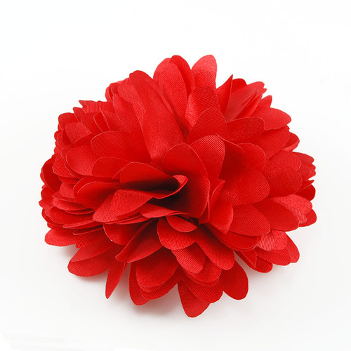 FR191004-Red Satin Flower Pin