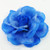 FR106504-Blue Organza Flower Pin