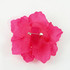 FR107303-fabric flower with white polka dotted tulle in Fuchsia