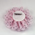 FR192074-Light Pink Polka Dot Fabric Flower Pin