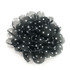 FR192077-Black Polka Dot Fabric Flower
