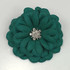 FR191104-Green Satin Flower Pin