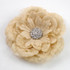 Lace Flower Brooch with Rhinestone