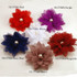 FR177201-White Chiffon Flower with Center Pearl