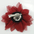 FR177204-Burgundy Chiffon Flower with Center Pearl