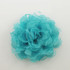 FR192081-Aqua Blue Organza Lace Flower