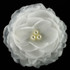White Wedding Flower Brooch