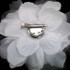FR107010-Large White Fabric Flower