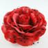 Red Rose Polka Dot Flower Pin