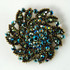 AB Black Vintage Brooch-BH9363