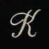 Initial Brooch-K
