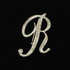 Initial Brooch-R