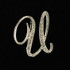 Initial Brooch-U