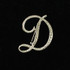 Initial Brooch-D
