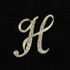 Initial Brooch-H