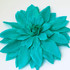 FR101127-Auqa Sky Blue Flower Pin