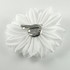FR10042B-White Fabric Flower Pin