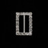 Rectangle Crystal Buckle