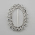 Large Double Row Oval Rhinestone Buckle