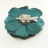 FR193061-Teal Color Chiffon Fabric Flower